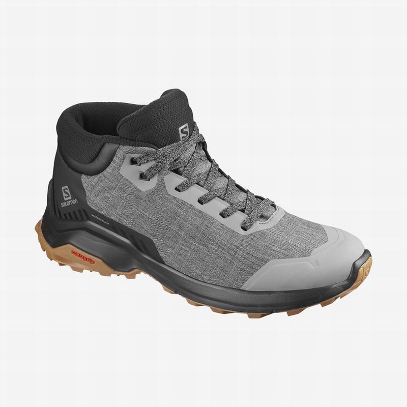 Salomon X REVEAL CHUKKA CLIMASALOMON™ WATERPROOF - Mens Winter Boots - Black - NZ (89314-AFYB)